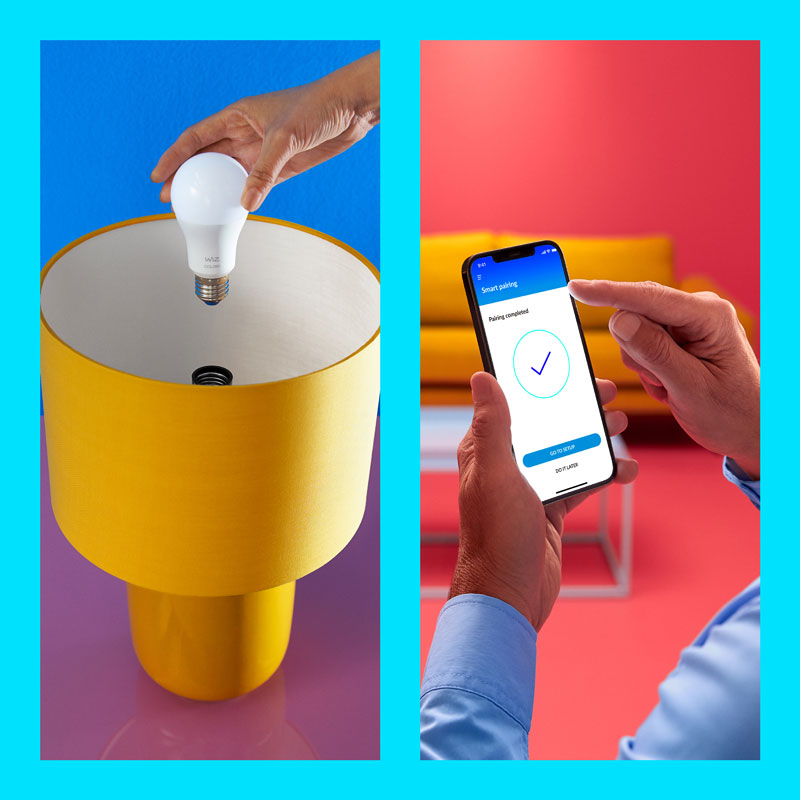 WiZ smart lighting in a connected home