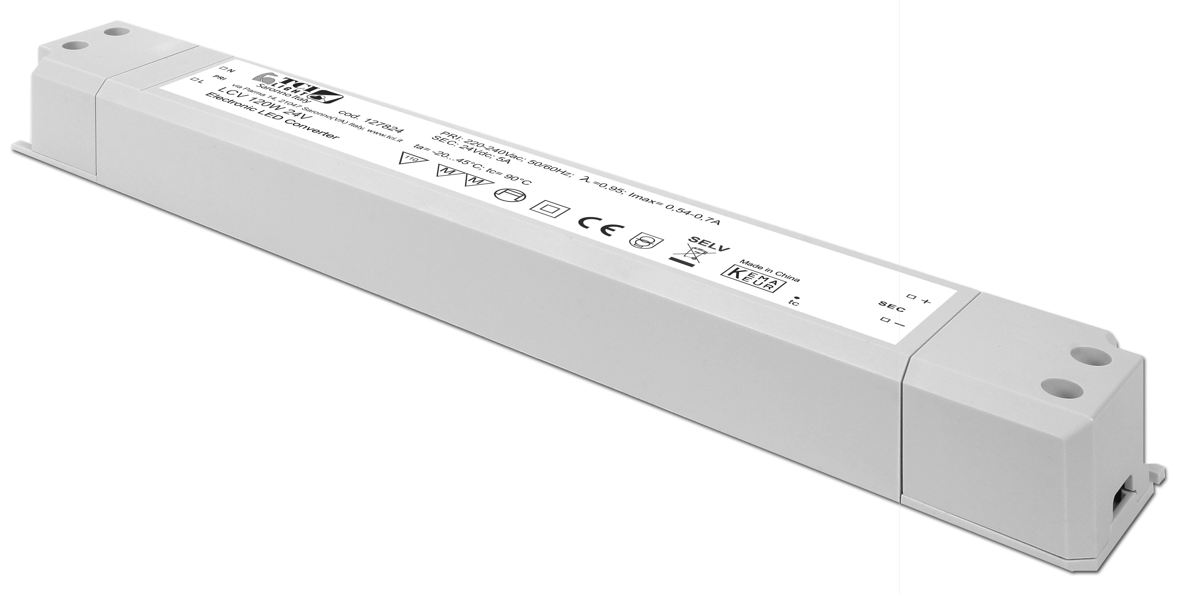 24V LED Driver (Constant Voltage) for LED Strip Lights — 30W, 60W, 75W, 120W, 180W