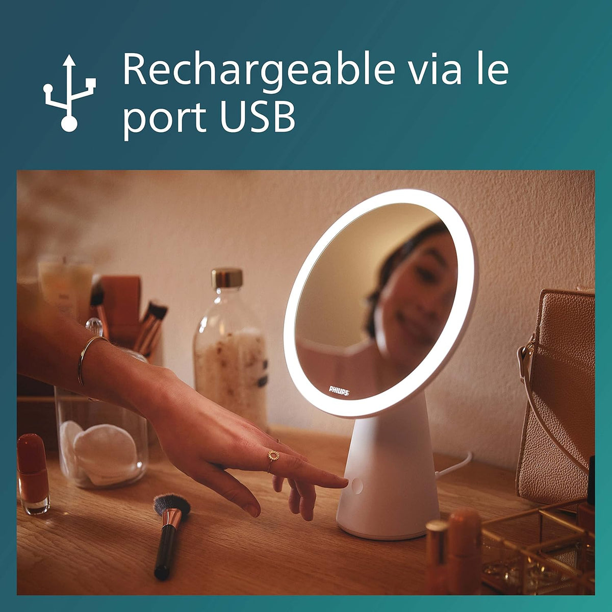 Philips Portable light - built-in battery Mirror DSK205 PT 4.5W 30-50K W USB 02