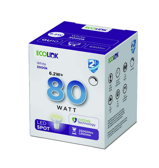 LED GU10 Phillips Ecolink 6.2w 930 Dimmable