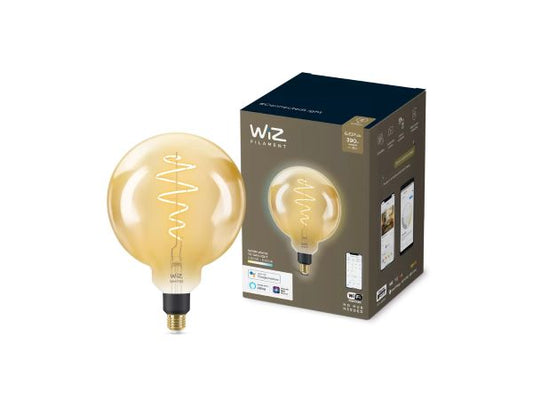 WiZ G200 Filament Smart Bulb E27 Gold 6W Tunable White | Wi-Fi | Works with Alexa & Google