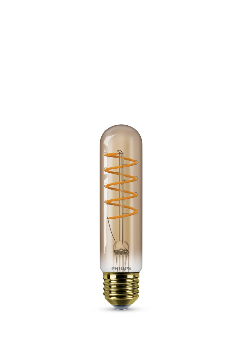Philips LED Classic T32 Tube 4W 250lm Spiral Gold Dimmable E27