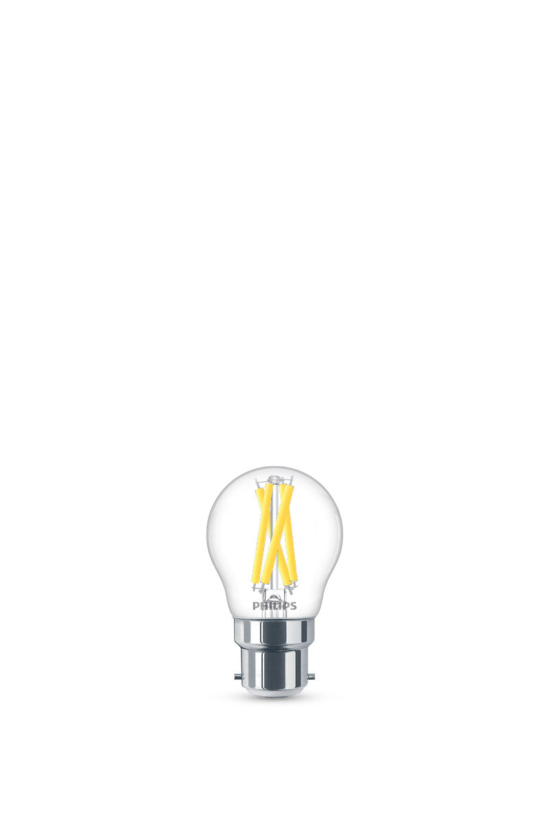 Philips LED Classic Golf ball 3.4W 640lm Warm Glow Dimmable B22