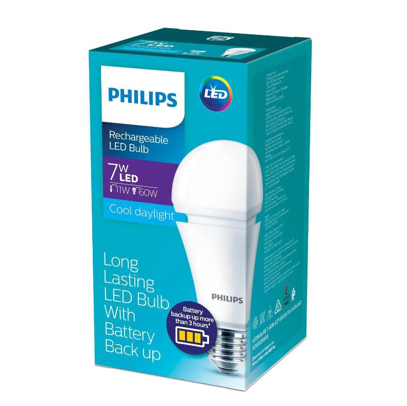 Philips Battery Backup Lamp A60, Emergency bulb. Load shedding.
