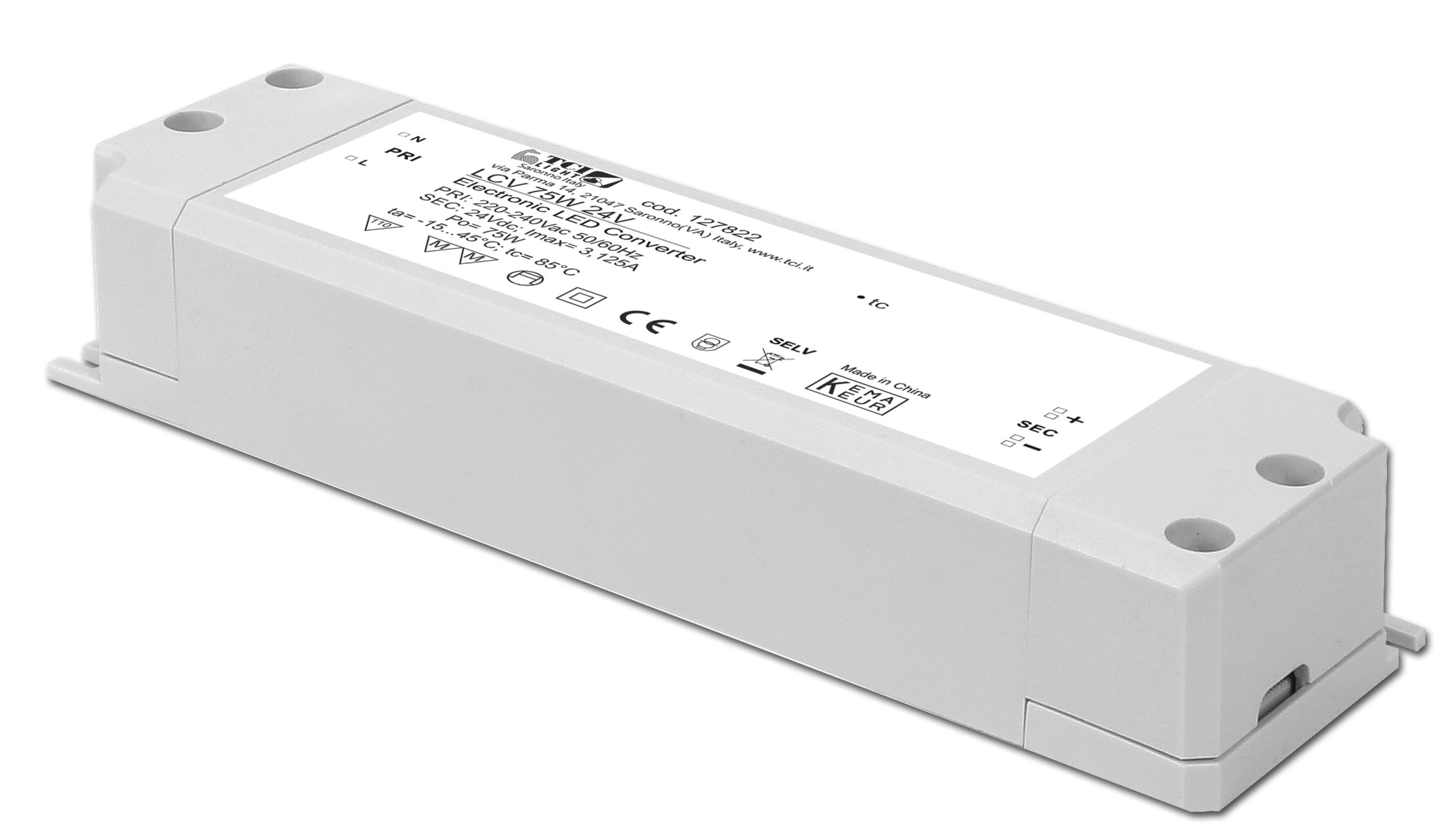 24V LED Driver (Constant Voltage) for LED Strip Lights — 30W, 60W, 75W, 120W, 180W