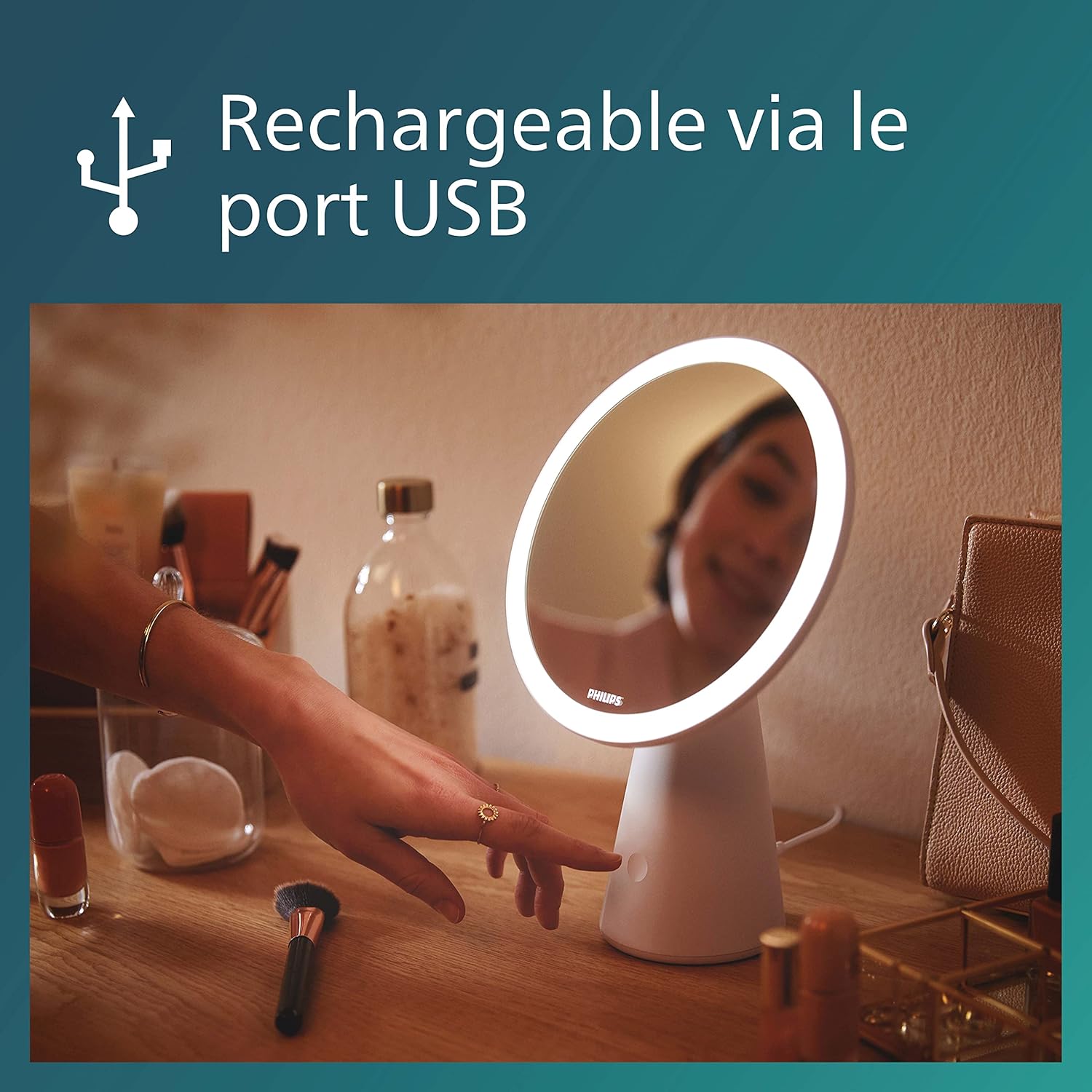Philips Portable light - built-in battery	Mirror DSK205 PT 4.5W 30-50K W USB 02