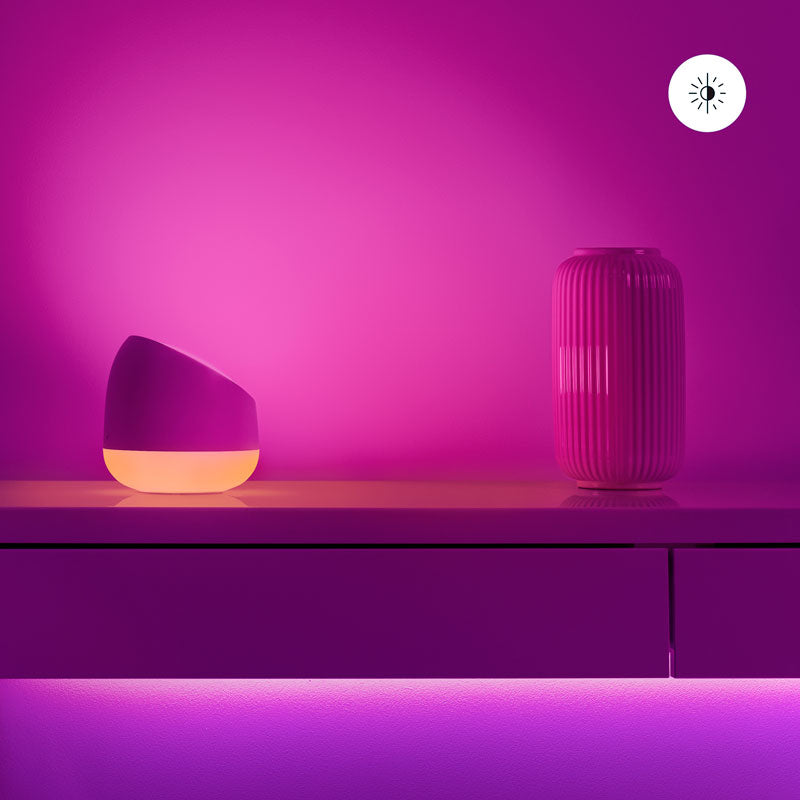 WiZ Squire Smart Table Lamp Full Colour Dual-Zone | Wi-Fi | Works with Alexa & Google