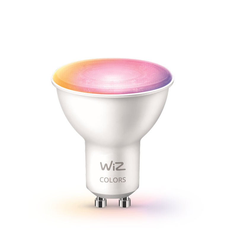 WiZ GU10 Smart Bulb 4.7W (50W Eq) Full Colour Up to 345 lm | Wi-Fi | Works with Alexa & Google