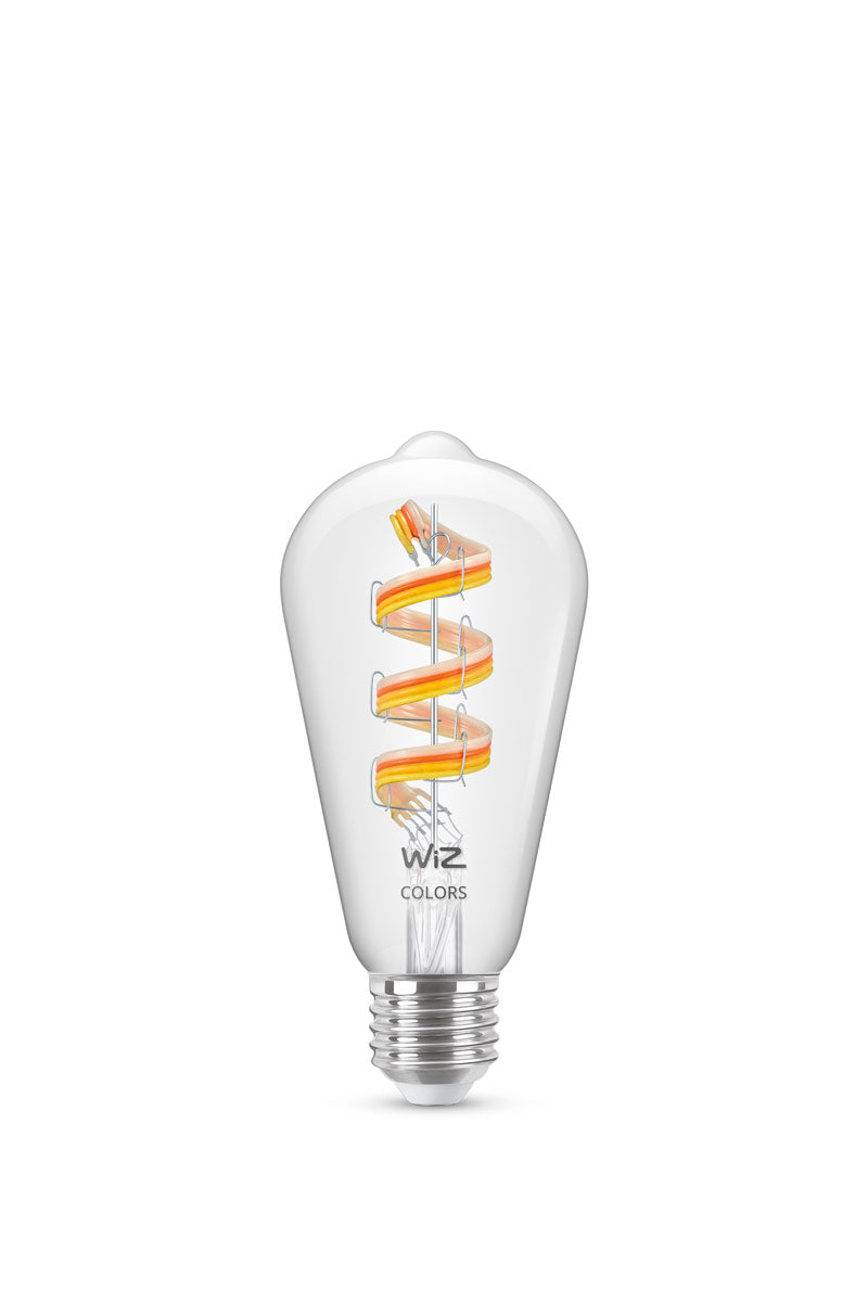 WiZ Smart classic filament bulb - clear ST64 E27 RGBW