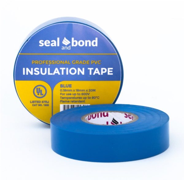 Blue Seal & Bond PVC insulation tape roll with product label