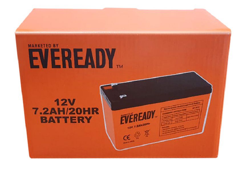 Eveready 12V 7.2AH Rechargable Battery