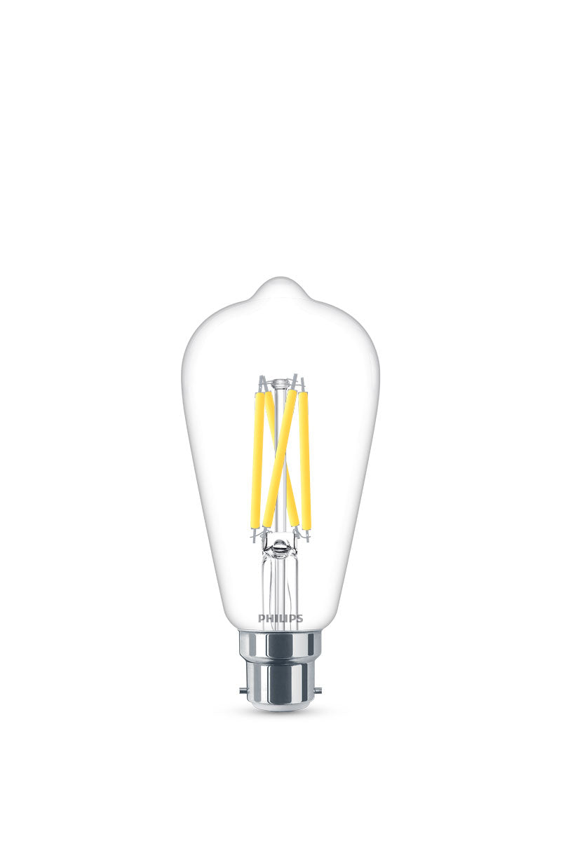 Philips LED Classic ST64 Pear 5.9W 806lm Warm Glow Dimmable B22