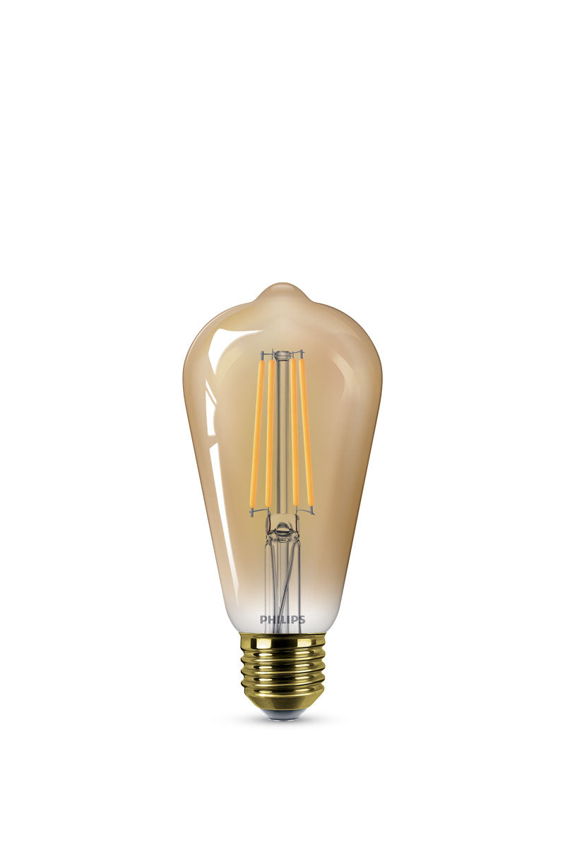 Philips LED Classic ST64 Pear 5.8W 640lm Gold Dimmable E27