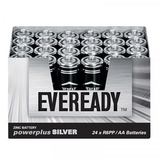 Eveready Power Plus Silver, AA, Tray of 24 - R6PP