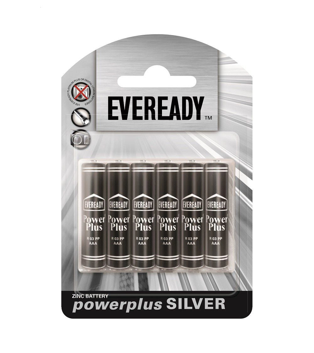 Eveready Power Plus Black AAA BP6 R03PP