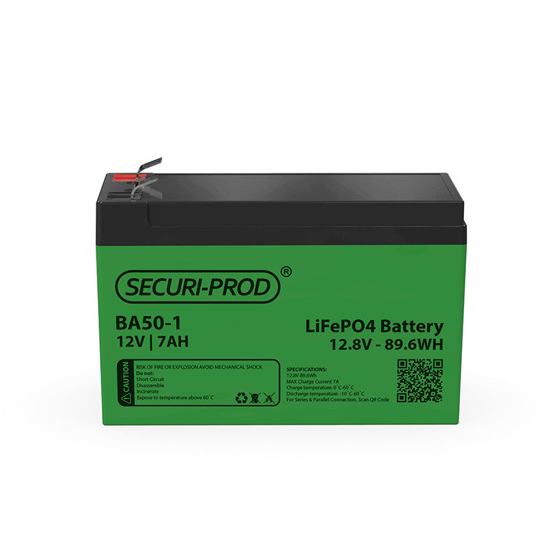 Battery Lithium 12V 7AH Securi-Prod LiFePo4 (gate and alarm battery)
